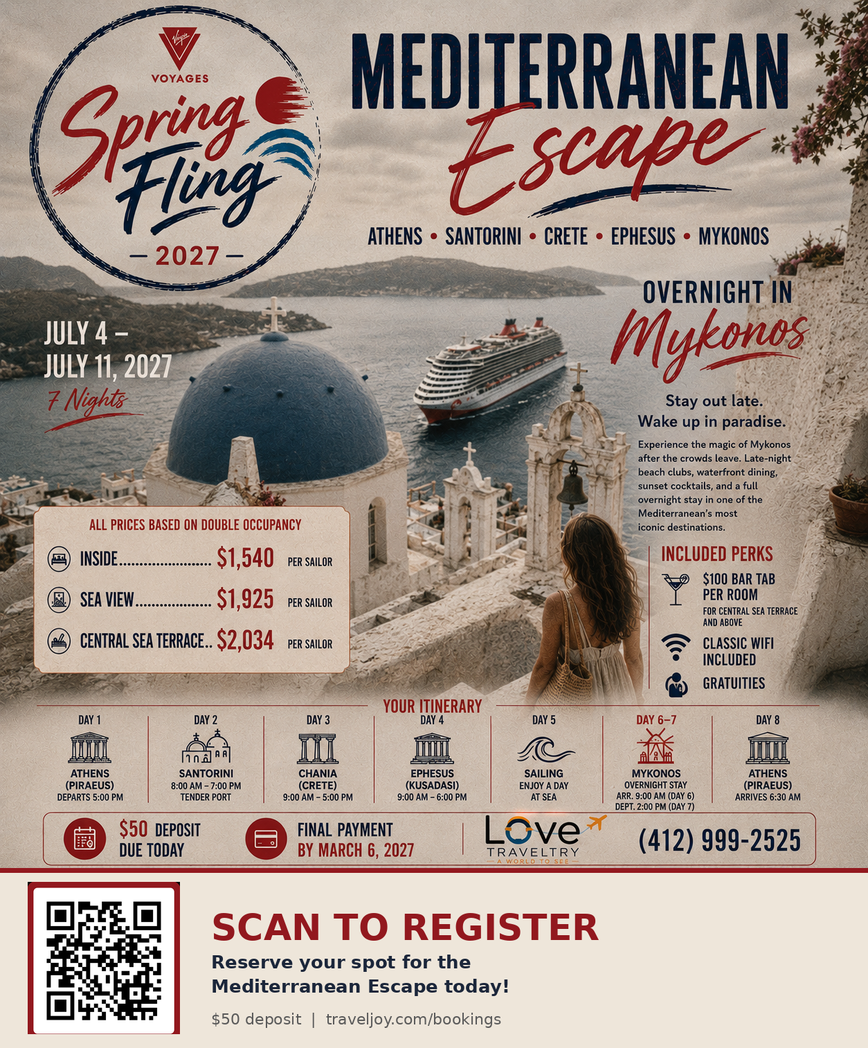 Spring Fling 2027: Mediterranean Escape (Greece)