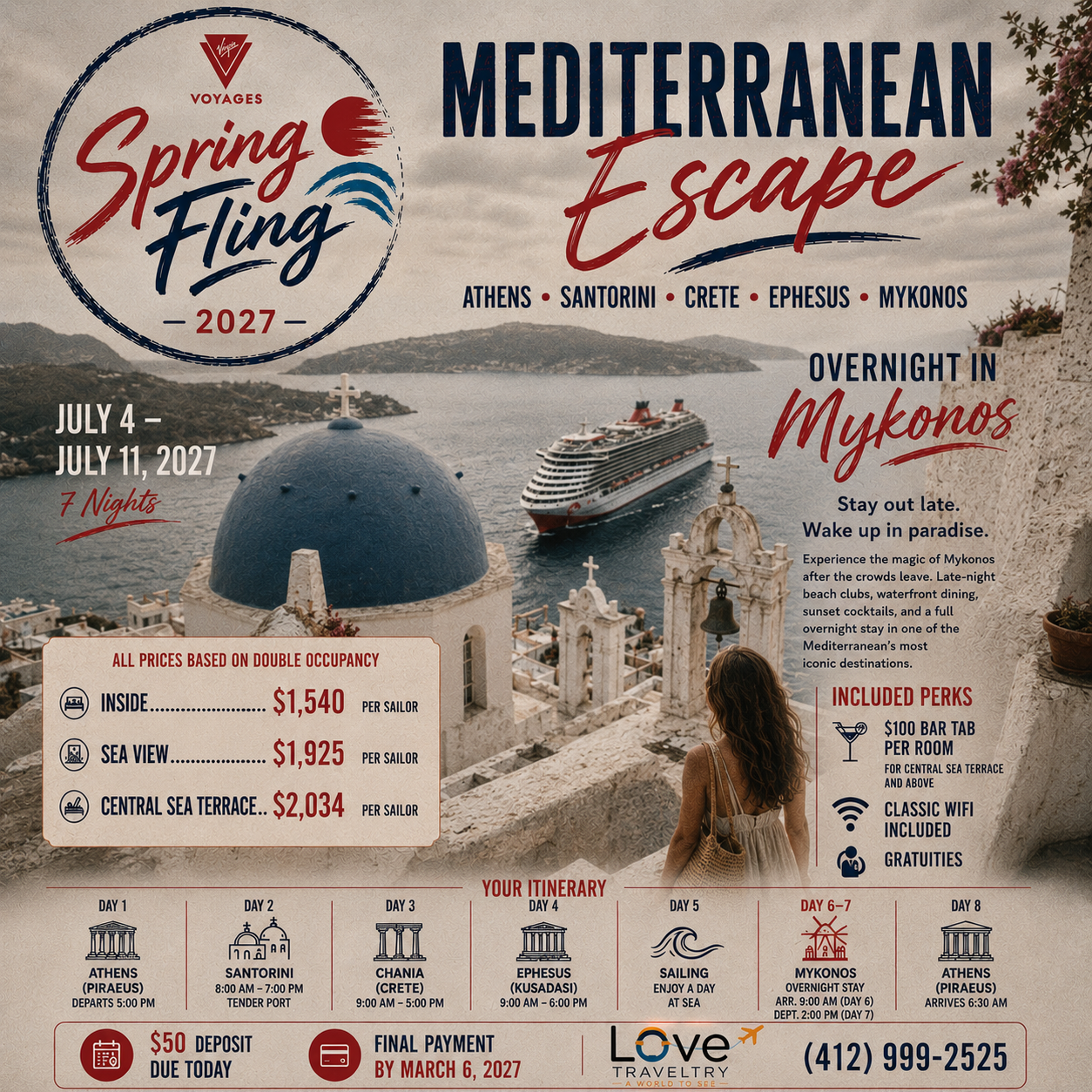 Spring Fling 2027: Mediterranean Escape (Greece)